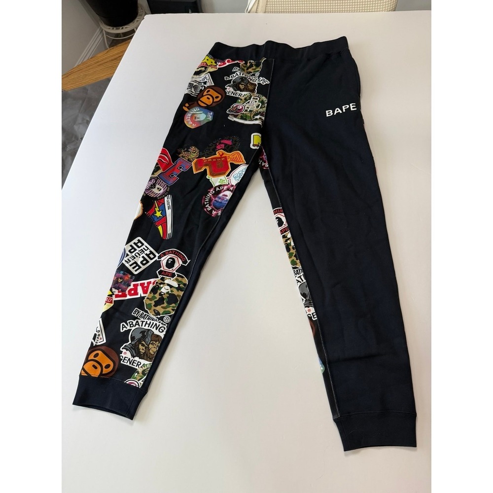 Bape Multicolor Graphic Joggers